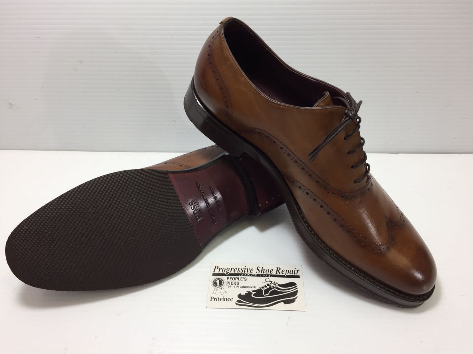 Hugo Boss dress soles with protection 